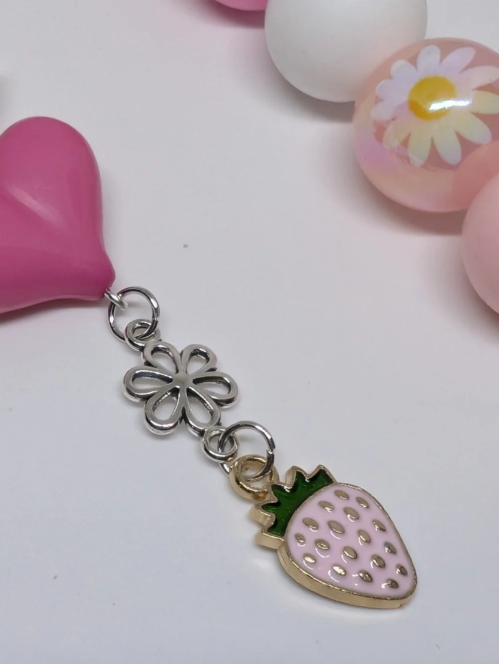 Handmade Long Hachi Nana Komatsu Nana Anime Strawberry Keychain - Picture 11 of 15
